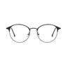 Natural Style Round Frame Metal Full Frame Simple Anti-blue Light Glasses