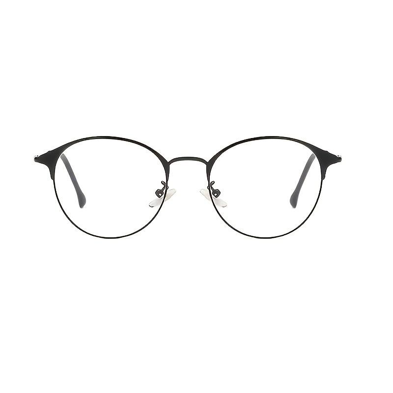 Natural Style Round Frame Metal Full Frame Simple Anti-blue Light Glasses