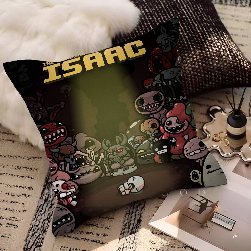 The Binding Of Isaac Cushion Cover Inches Farmhouse Decor Home Throw Pillow Covers For Couch Decorations