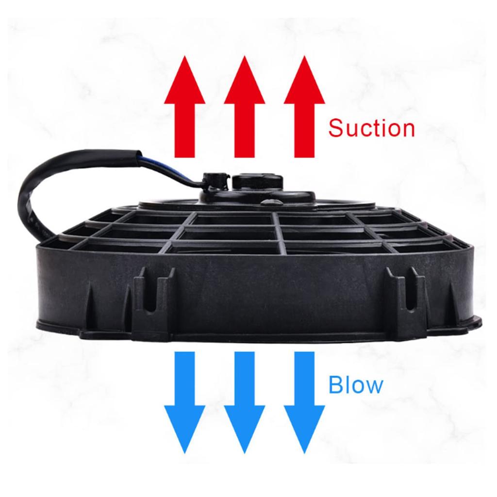 KIMISS 8in Electric Radiator Cooling Fan, 80W Engine Cooling Fan for 10