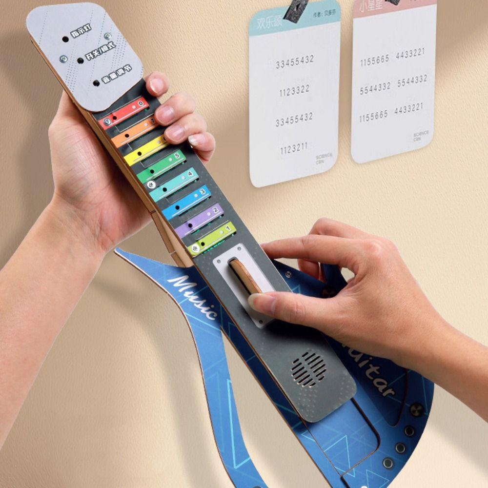 Sound Children's Music Guitar Toy DIY Assembly Music Instrument Toys  Kindergartens Toddlers