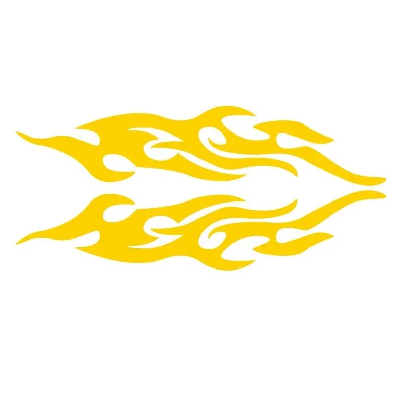 Car Sticker Modified Flame Car Stickers Bumper Hood Rearview Mirror Head Cover Stickers Cover Scratches Motorcycle Decals