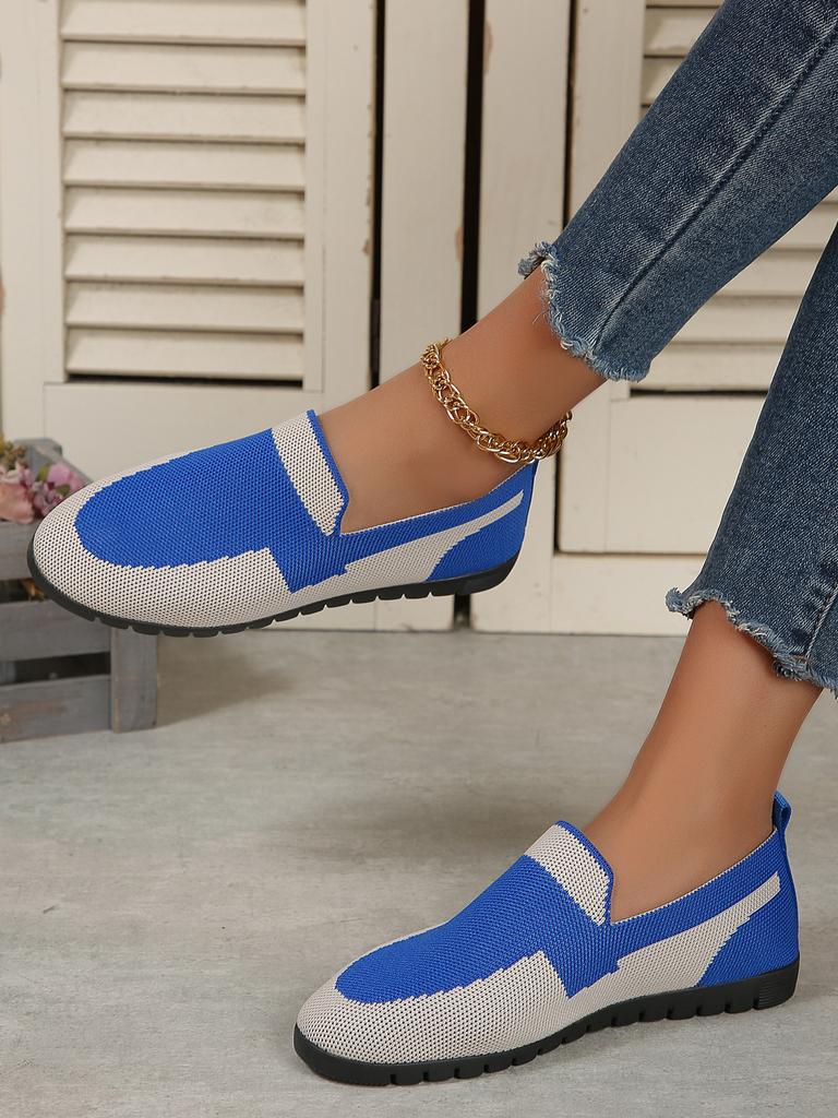 Plus Size Shoes for Women 36-43 Summer Fashion Mesh Breathable Comfortable Non-slip Flats Platform Slip on Zapatos De Mujer