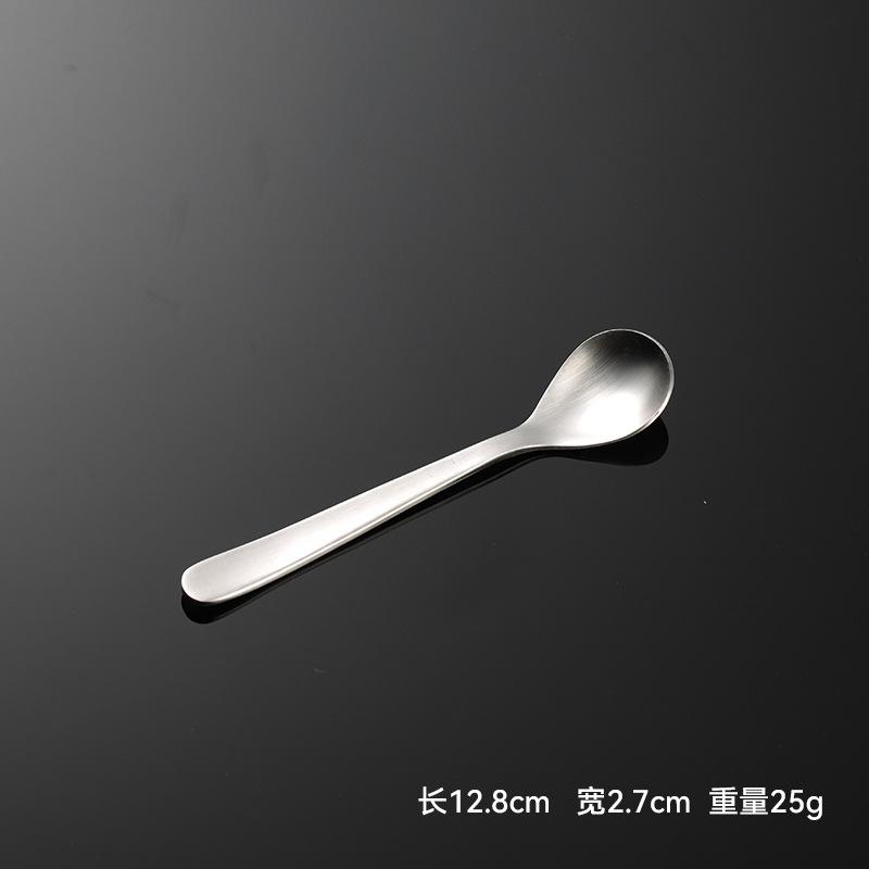 304 Stainless Steel Japanese-style Yanzong Knife, Fork, Spoon, Sanded Main Spoon, Multi-specification 5 Main Pieces, Hotel Western Tableware