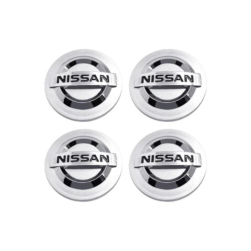 4 buc 54mm 60mm Capac Centru Roată Capac Butuc Insignă Emblema Pentru Nissan X J10 Trail Tiida Teana Juke X-trail Almera Rogue Sport Versa
