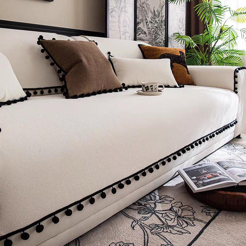 Luxury Chenille Sofa Cushion Cover, Non-Slip Sofa Protector for Double Sofa, Multiple Sizes