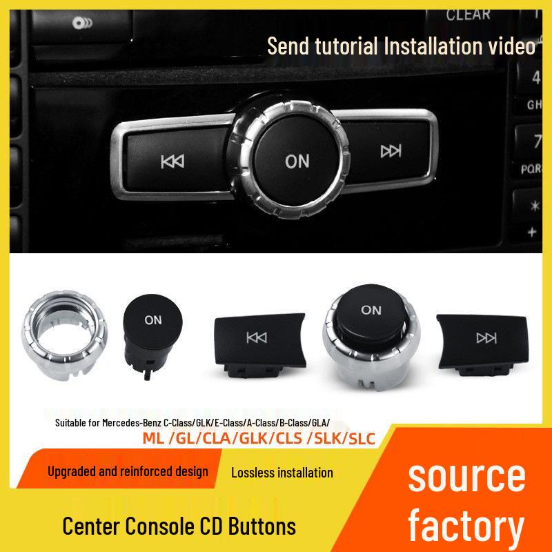 Mercedes-Benz C/B/E-Class Audio CD Button ML350 CLS GLK Console Volume & Track Adjustment