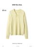 Lekasha Women's Cashmere Cable Knit Base Layer - Autumn/Winter, Seven-Gauge, Lace-Up, Loose Fit, Thick Round Neck.