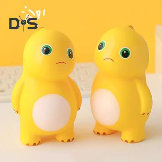 1/2/3Pcs Light-up Cartoon Dinosaur Squeeze Toy Stress Relief Glowing Dino Pinch Sensory Toy Kids Adults Stress Ball Animal Fidget Toy