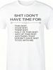 1 Pc Men's Clothing S H It I Don't Have Time For Printed Black Tshirt, Graphic Tee, Summer Tops, Shirt, Unisex Casual Crew Neck