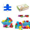 Wooden Childrens Moon Balance Beam Game With Stacking Blocks For Early Learning