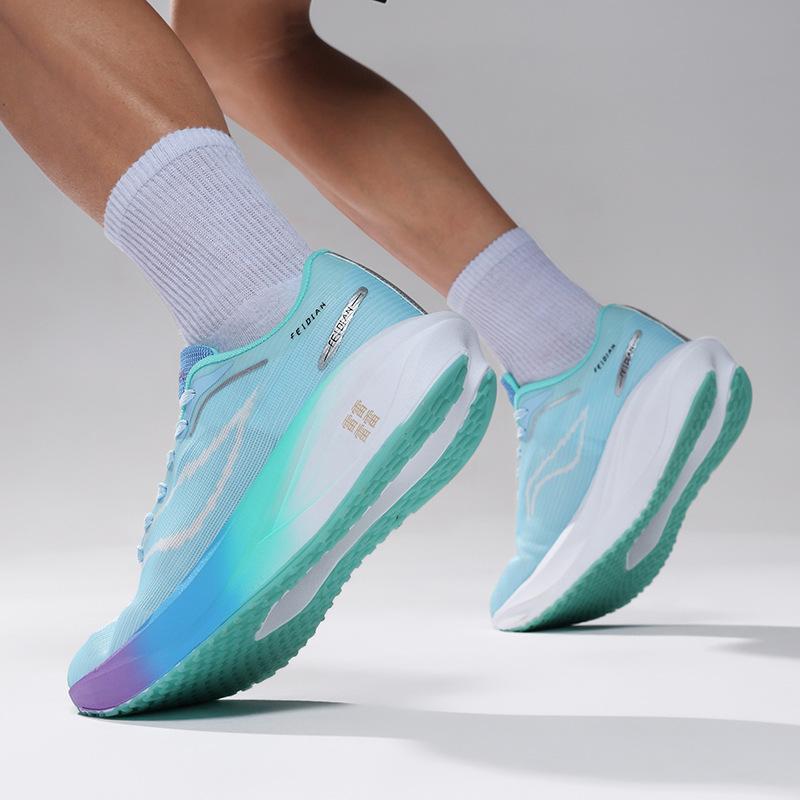 Explosive Feidian 5 High-quality Running Shoes, Popcorn Outsole, Lightweight Shock Absorption, Side Racing Sports and Leisure Trendy Shoes