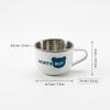 Kawaii Cute 304 Stainless Steel Coffee Mug Kids Milk Cup Anti-scald Plastic Tea Water Cups Portable Unbreakable Home Drinkware