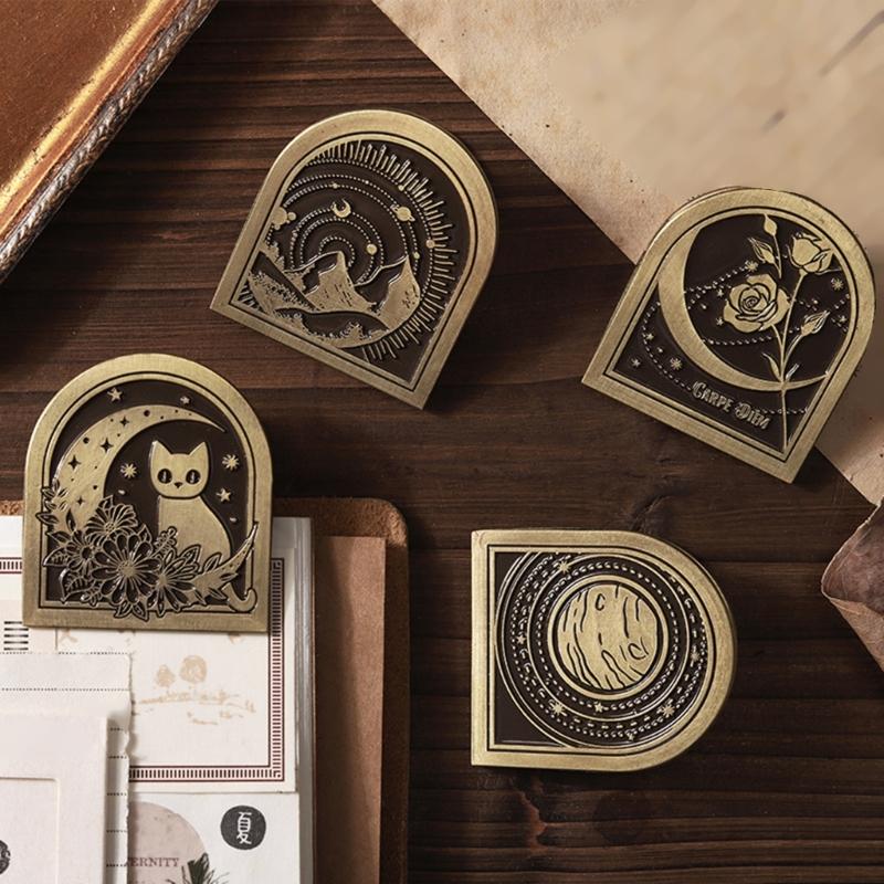 Vintage Paper Clip Metal Binder Clip for Journaling and Scrapbooking Metal Paper Clamp for Organizing File Photo Paper