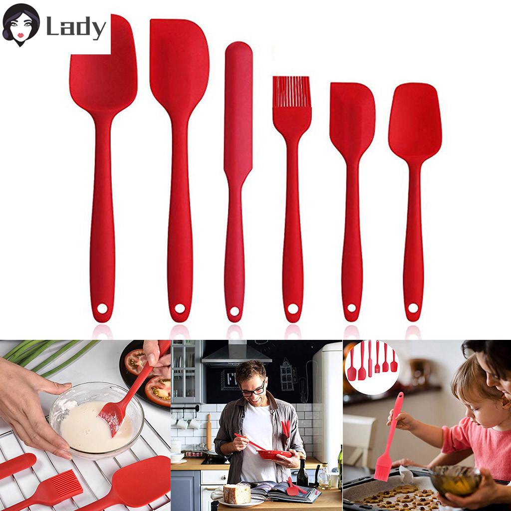 Premium 6pc Kitchen Non-Stick Silicone Utensils Gift Box Set Baking Spatula Tool Premium 6pc Kitchen Non-Stick Silicone Utensils Gift Box Set Baking Spatula Tool