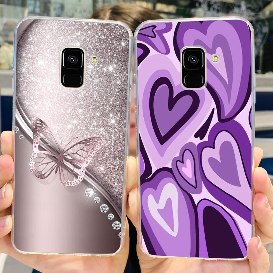 For Samsung Galaxy A8 Plus 2018 Case SM-A730F Luxury Painted Cover Soft Silicone Phone Case For Samsung A8 2018 A530F A8+ Fundas