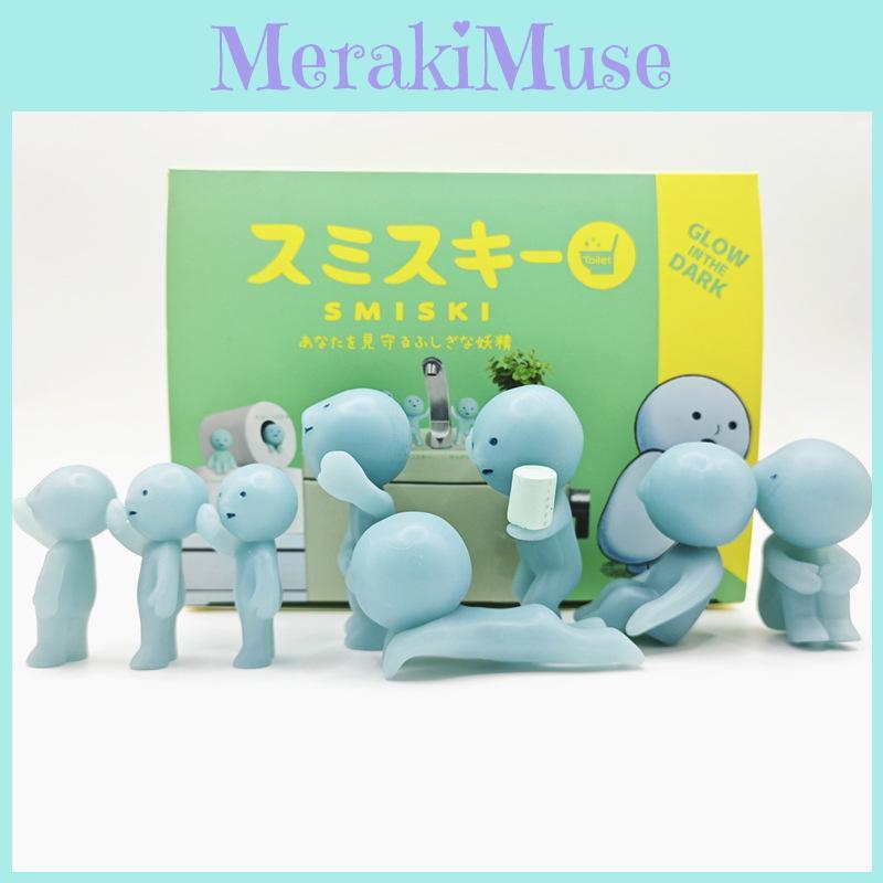 Elf Glow Bathroom In The Dark Pvc Collectible Blind Box Figures Home Decor Car