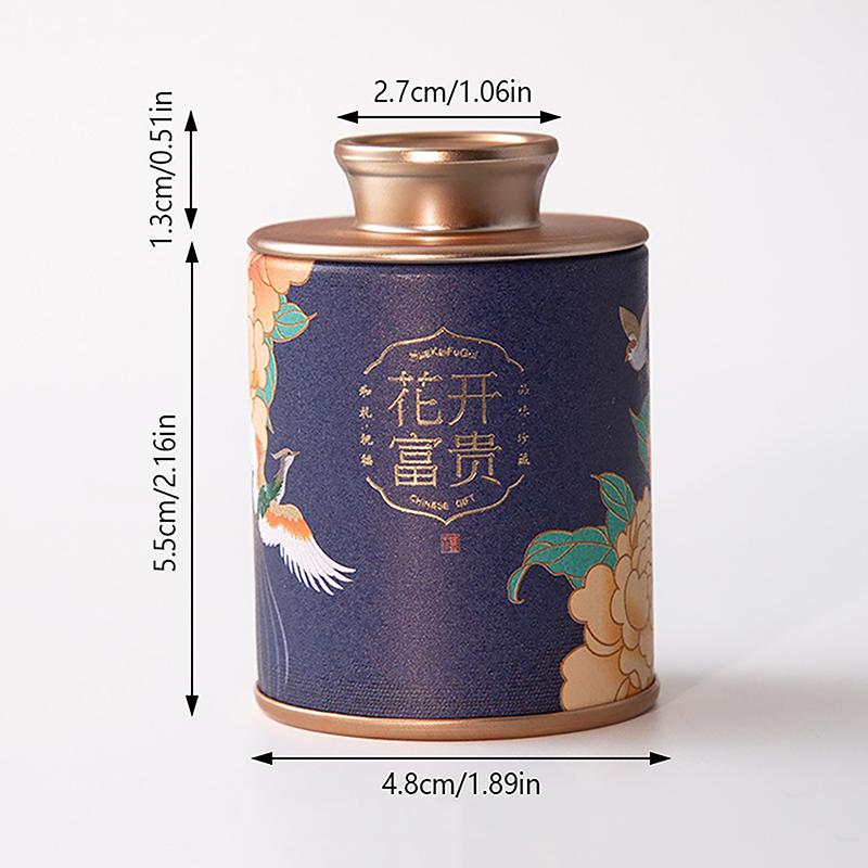 Mini Empty Tea Tin Can Household Green Black Tea Sealed Jar Portable Home Small Tea Packaging Box Storage Jar