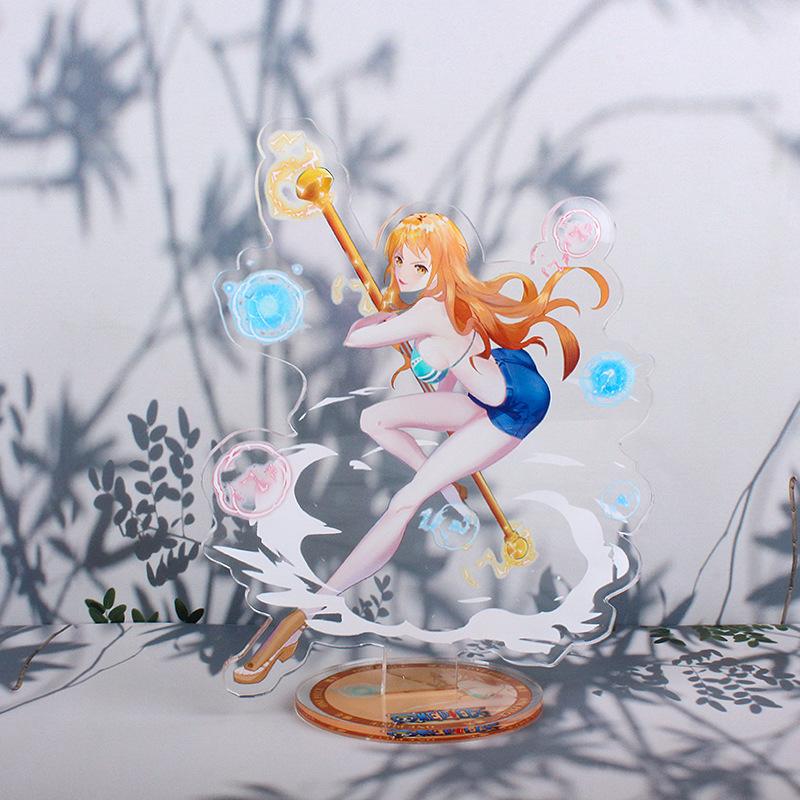 Anime One Piece Luffy Charlotte Linlin Edward Newgate Donquixote Doflamingo Kuzan Jinbe Acrylic Stand Figures Toys Decoration