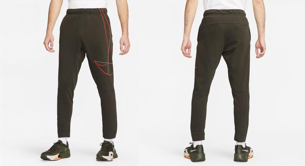 Nike Fleece Sweatshirt and Pants Size Men's Dri-Fit Set, Olive/Khaki, XL, DQ6623-355/DQ6615-355