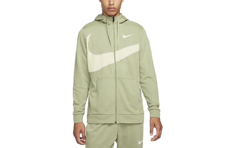 Мужские толстовки Nike Зеленые С капюшоном Умеренные Обычные FB8575-386 L