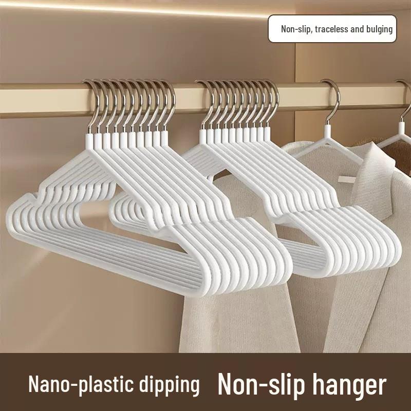 Нескользящая бесшовная вешалка для одежды из нержавеющей стали 1 piece белый