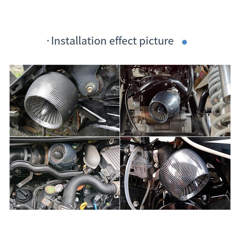 Motorcycle Air Filter Pod Air Intake Filter Modification Accessories Replacement For Scooter ATV For 48Mm 42Mm 35Mm 28Mm