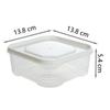 Simple Plastic Fresh-keeping Box Easy Seal Transparent Food Dispensers Box Microwavable Food Grade Fridge Organizer Kitchen