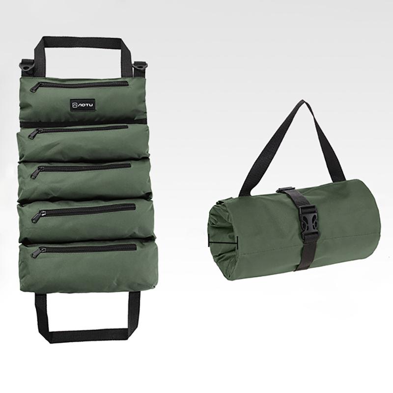 

Рулон инструментов, многофункциональная свернутая сумка для инструментов, рулон гаечных ключей, холщовое ведро-органайзер для инструментов, автомобильная аптечка в рулоне, чехол для хранения армия зеленый