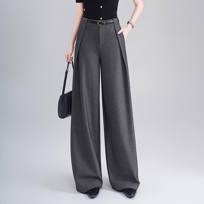 Summer 2026 Plus Size Women’s Flowy Wide-Leg Pants - Loose, Casual, Straight Floor-Length Style 31