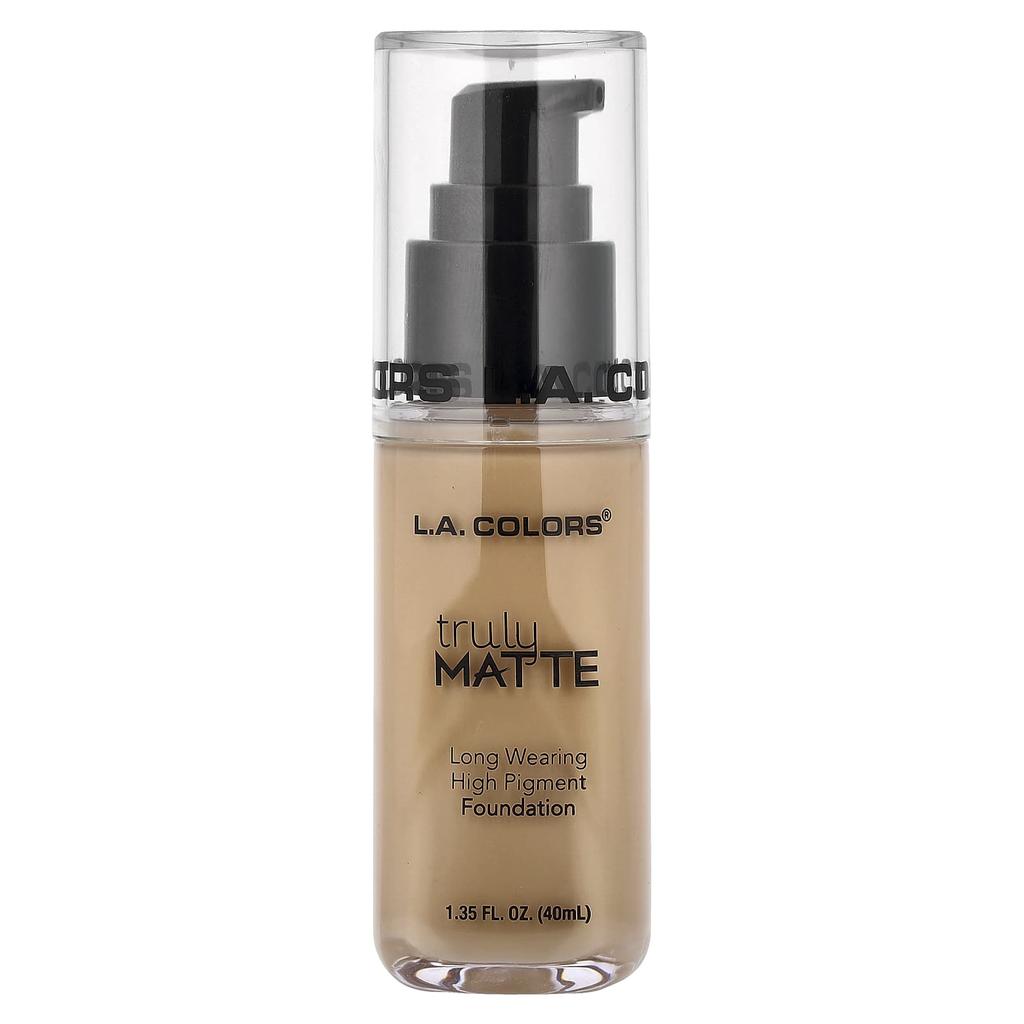 L.A. Colors Truly Matte Foundation, CLM353 Nude, 40ml (1.35fl Oz)