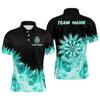 Mode Darts Grafisk Pikétröja För Män Anpassat Namn Knappslå 3D-tryckta Pikétröjor Trend Överdimensionerad Lös Barn Sport T-shirts