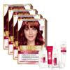 L'Oréal Paris Excellence Cream Hair Dye, No. 6.66 Pure Red, 4 Pcs.