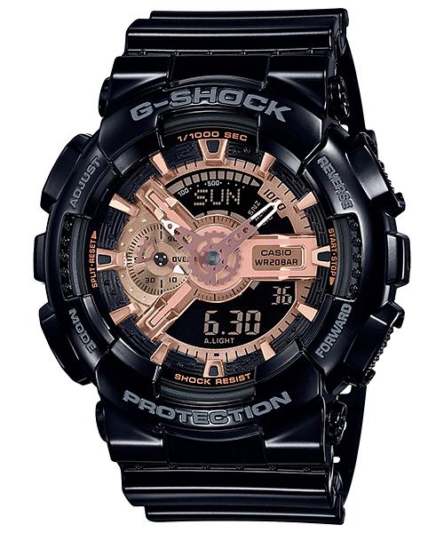 Casio Men s Resin 200M Water Resistant Digital Shock Resistant Quartz Watch GA-110MMC-1A чёрный