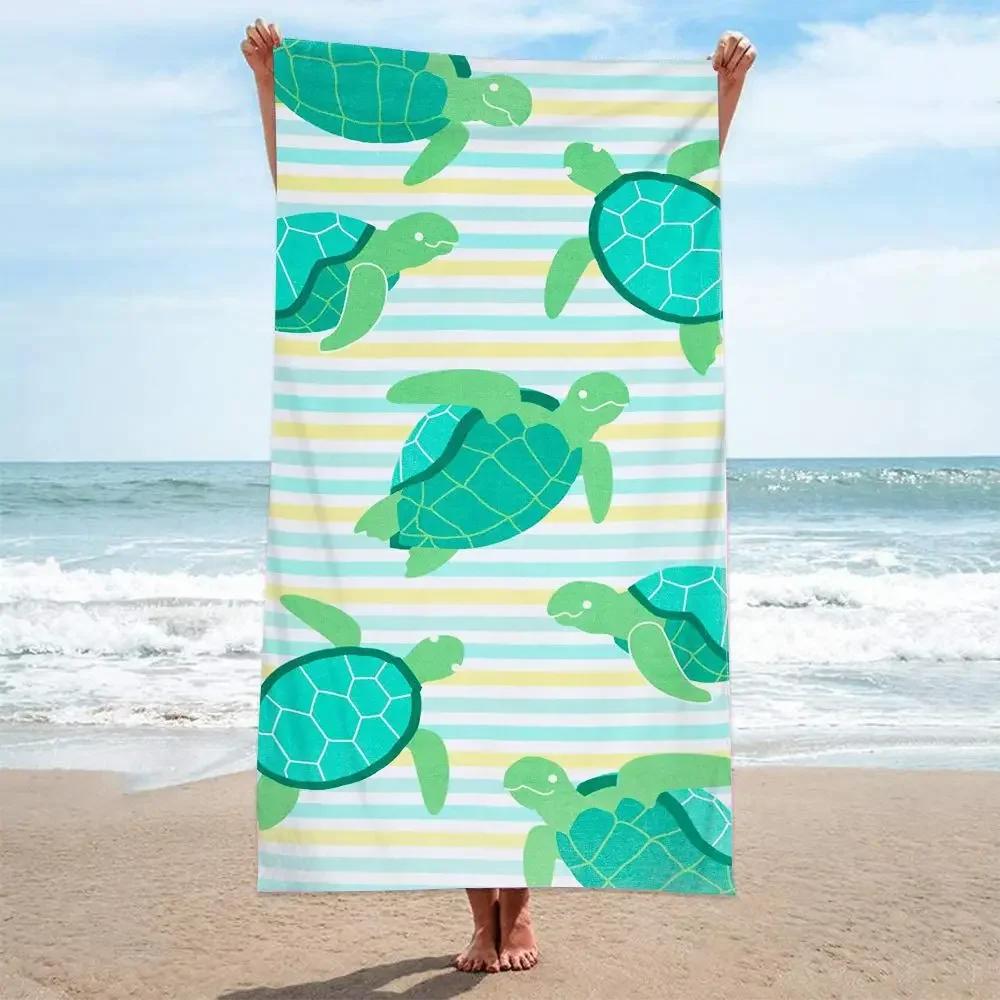 Microfiber Sand Free Beach Towel Absorbent Lightweight Thin Towel for Travel Pool Swimming Bath Camping Yoga Square Towel