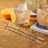 Gold Stainless Steel Stirrers 7.5 Inch Stir Sticks with Small Rectangular Paddles for Stirring Coffee Beverages Swizzle Stick