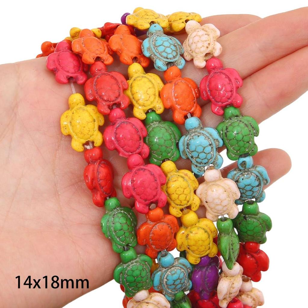 Synthetic Colour Turquoise Various Shapes of Colour Beads For Handmade Bracelet Necklace Keychain DIY Craft Jewelry Making Accessories