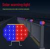 Solar-Powered Red and Blue Traffic Strobe Light for Road Construction and Nighttime Safety