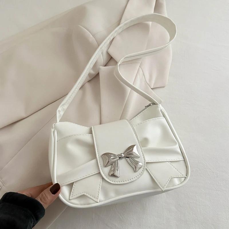 Trendy Bow Shoulder Bag Handbag Casual Underarm Bag Daily Commuting Bags Leather Lady Banquet Bag Business Women s Bags 1119₽