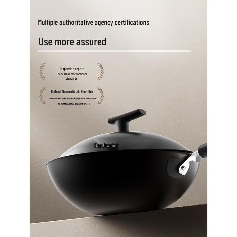 

SUPOR 32cm Titanium-Iron Non-Stick Wok