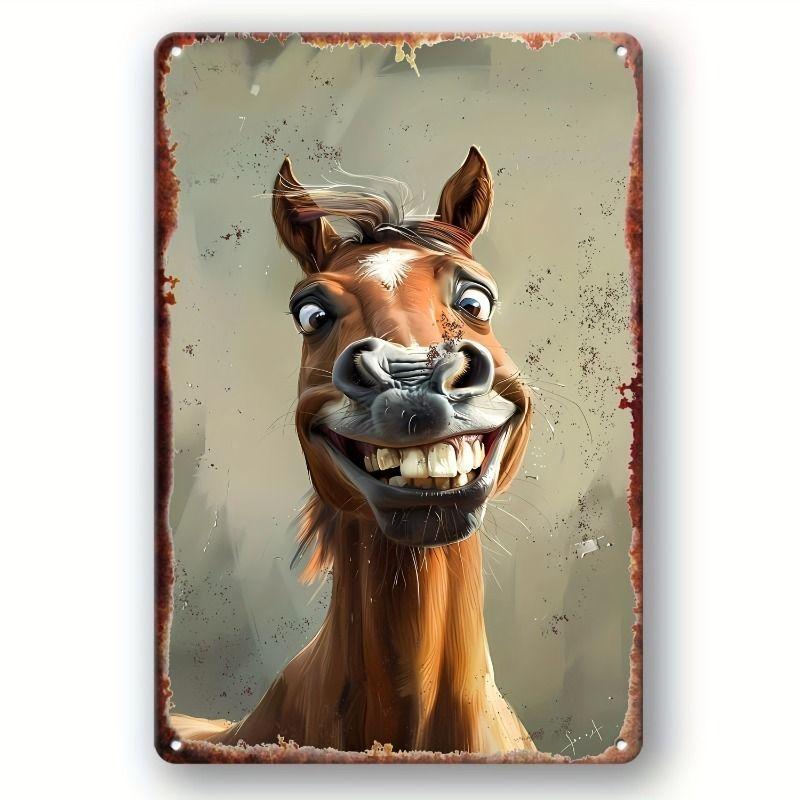 Retro Metal Animal Wall Art for Home Kitchen Farm Cafe Garden