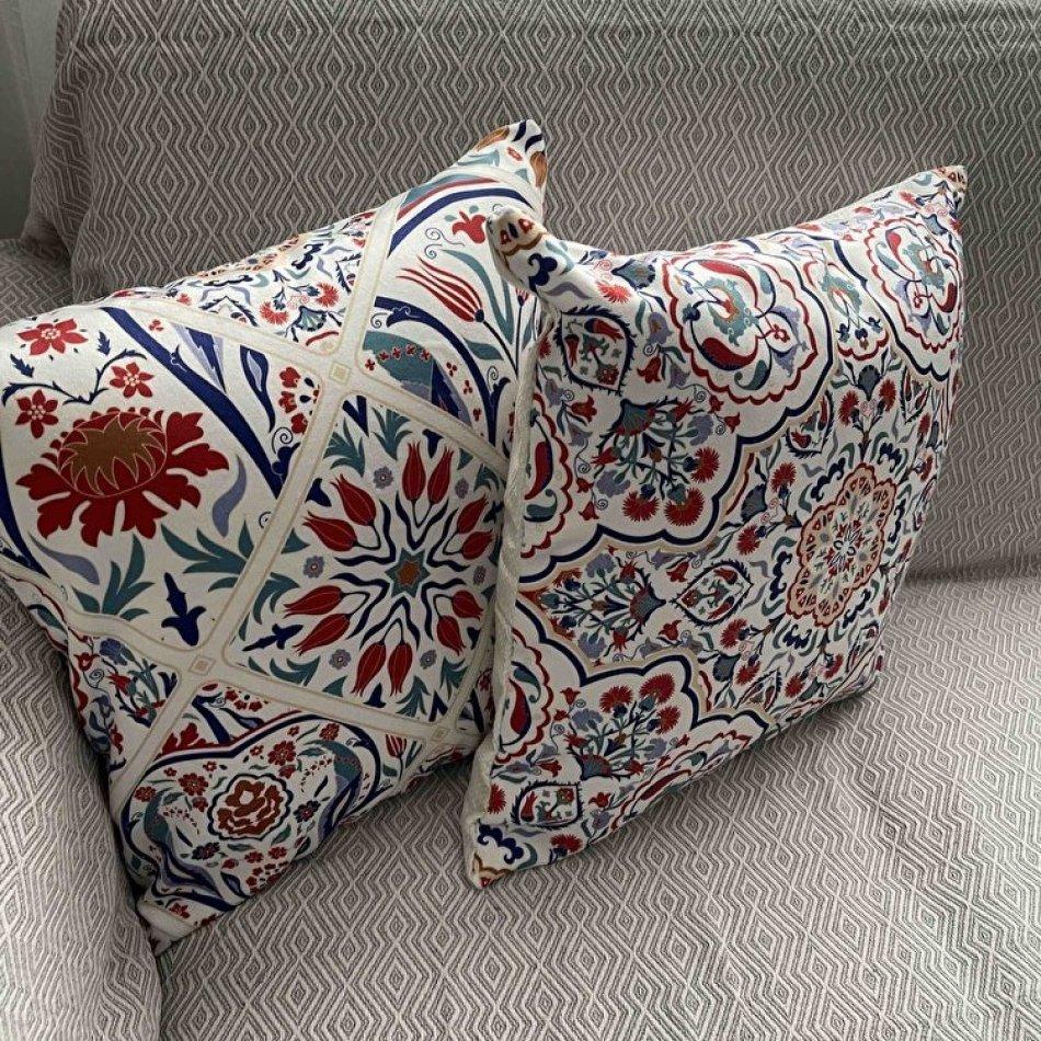 Digital bedruckter dekorativer Kissenbezug, 4-teilig, 43 x 43 cm