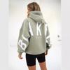 Women's Crew Neck Long Sleeve Letter Printed Oversized Sweatshirt Casual Top