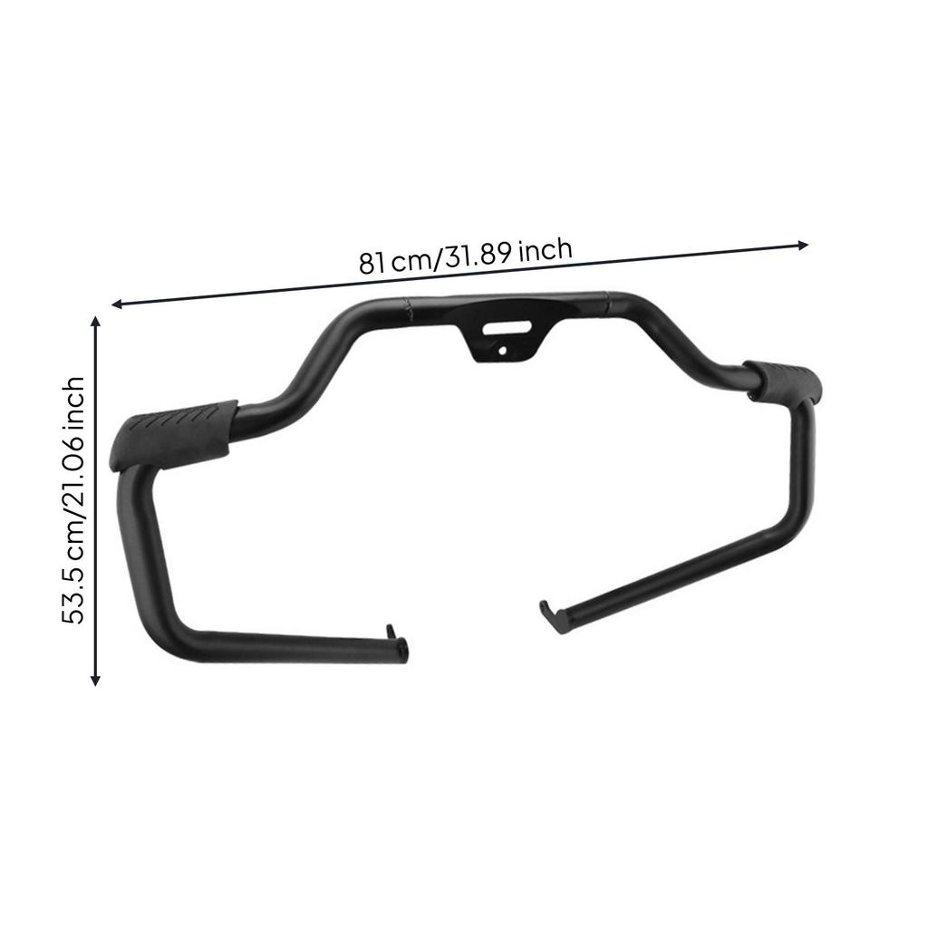Motorcycle Front Engine Guard Matte Black Deflector
