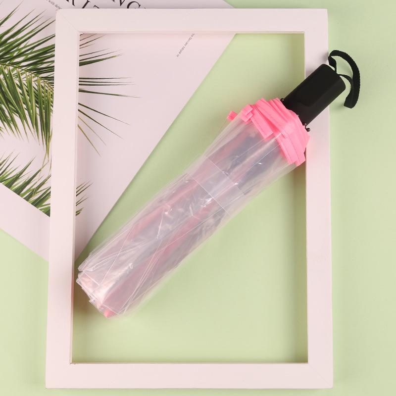 Paraguas Transparente Lindo de Dibujos Animados – Recomendado por Influencers, Ideal para Estudiantes y Sesiones de Fotos