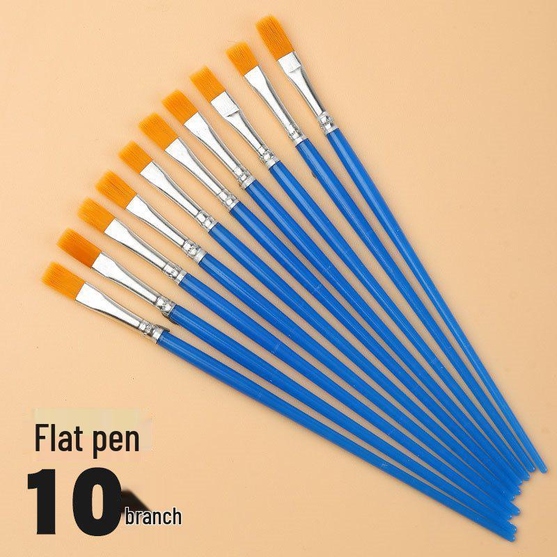 Wei Zhuang Kids' DIY Plaster Nylon Fine Liner Blue Brush for Oil Painting & Graffiti.
