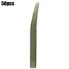 50PCS Soft Eco Friendly Silicone Deep Green High Accuracy Carp Fishing Hose Hook Sleeve Outdoor Tackle Accessory