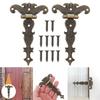 4PCS Zinc Alloy Antique T Hinges for Cabinets Wooden Boxes Vintage Style