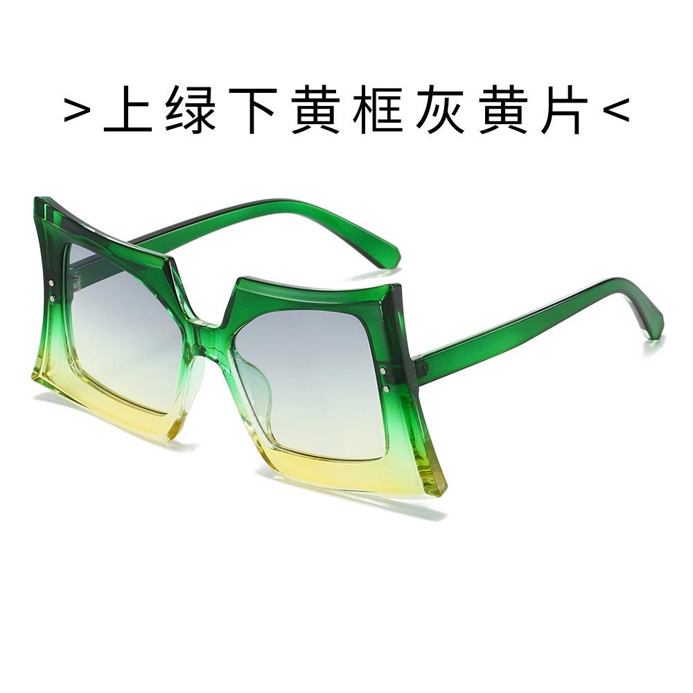 Trendy Butterfly Sunglasses for Women Men Bold Square Frames Hip Hop Style Unique Fashion Shades