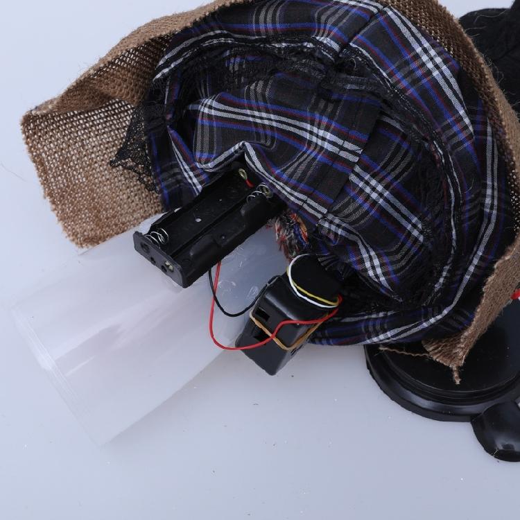 Witch Figurines Ornament with Sound Handmade Witch Decoration With Glowing LED Eye for Horror Themed Event Supplies